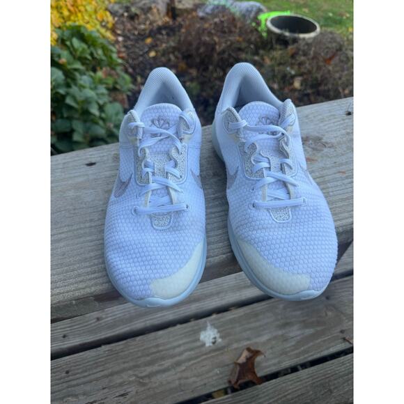 Nike Women's Flex Experience Run 11 Shoes White/Pure Platinum DH8254-100 Sz 10w - Picture 3 of 10